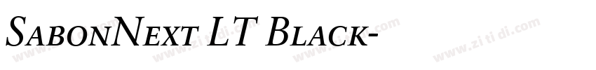 SabonNext LT Black字体转换